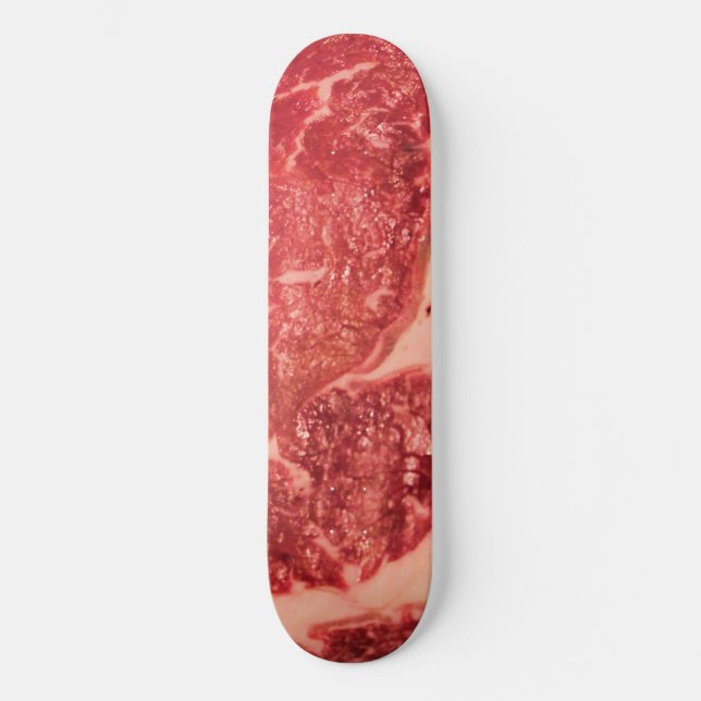 Rohfleisch Ribeye Steak Skateboard (Vorderseite)