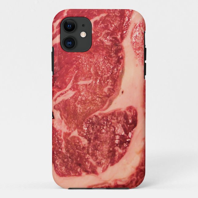 Rohfleisch Ribeye Steak Textur Case-Mate iPhone Hülle (Rückseite)