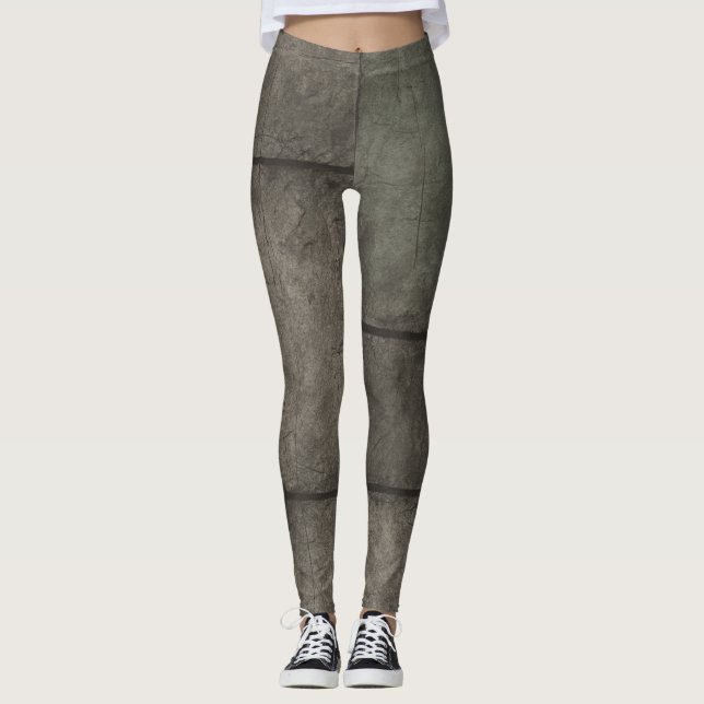 Rohgewebe - Geflechte für industrielle Textur Leggings (Vorderseite)