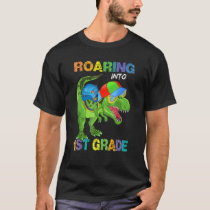 Rohling 1. Klasse Dinosaurier Rex zurück in die Sc T-Shirt
