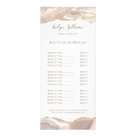 Rohölpreisliste für Elfenbein Werbekarte