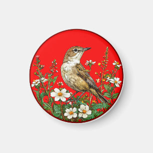 Rohrammer Vogel Magnet