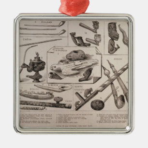 Rohre aller Völker Ornament Aus Metall