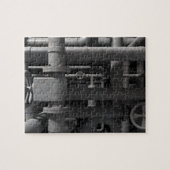 Rohre und Ventile Puzzle (Horizontal)