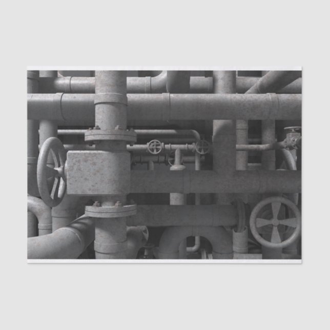 Rohre und Ventile Seidenpapier (Vorderseite)