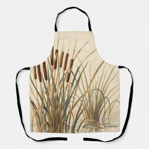 Rohrkolben-Schilf-Feuchtgebiets-Botanische-Illustr Schürze