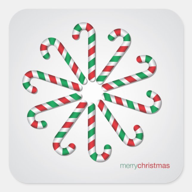 Rohrkreuz Quadratischer Aufkleber (Vorderseite)