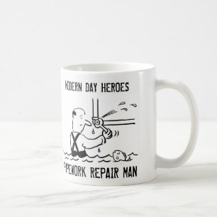 Rohrleitungsreparatur Kaffeetasse
