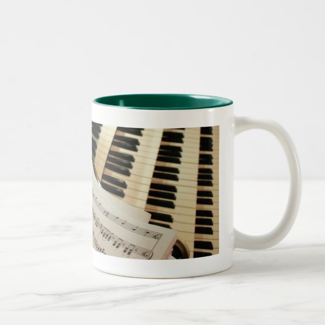 Rohrorganmusik-Tasse Zweifarbige Tasse (Rechts)