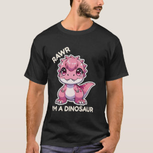 Rohrr ich bin ein Dinosaurier-Cartoon-T-Rex-Monste T-Shirt