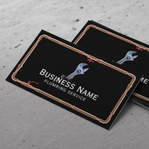 Rohrreparaturservice Berufliche Rohrrahmen Visitenkarte