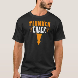 Rohrverbindungsgerät, Funny Plumber Crack (Backpri T-Shirt