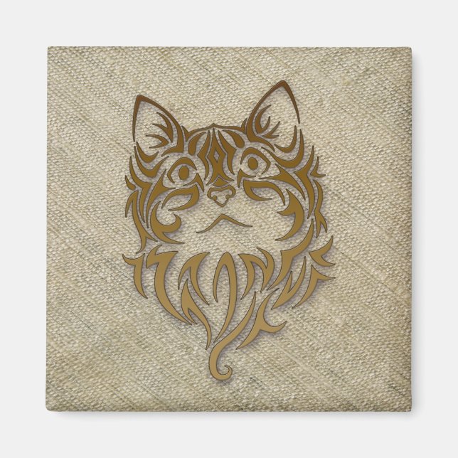 Rohseide für Kätzchen Magnet (Vorne)