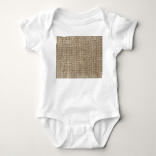 Rohstoffe: Naturtexturiertes Gewebe. Baby Strampler