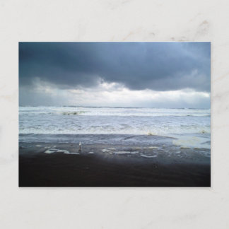 Roiling Sea at Agate Beach Oregon Postcard Postkarte