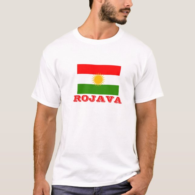 Rojava Kurdistan das Land der Kurden T-Shirt (Vorderseite)