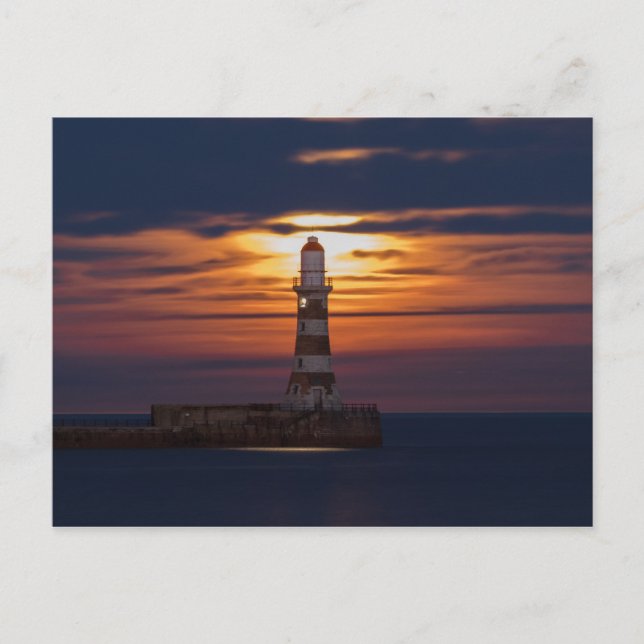 Roker Lighthouse Postcard Postkarte (Vorderseite)