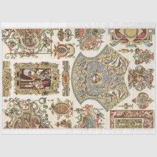 Rokoko Barockstil decoupage Seidenpapier