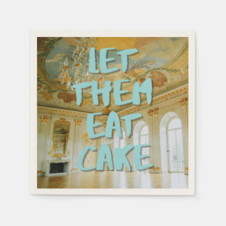 Rokoko Birthday Party Marie Antoinette Bold Blue Serviette