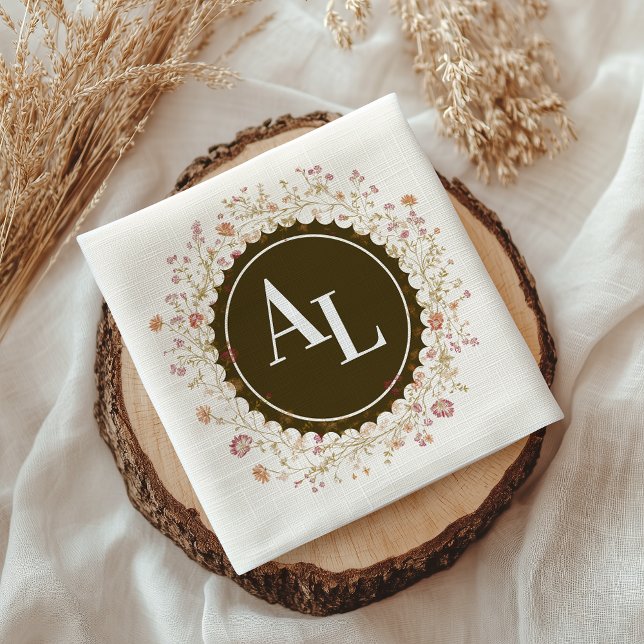 Rokoko Blumenantik Serviette (Von Creator hochgeladen)