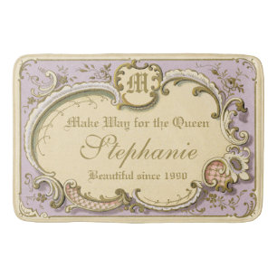 Rokoko Boudoir Eleganter Rahmen Gold Lilac Badematte