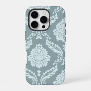 Rokoko-Damask-Kunst I Enteneibl Blau+Türkis iPhone 16 Pro Hülle