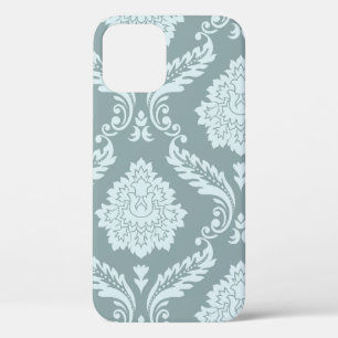Rokoko-Damask-Kunst I Enteneiblau+Türkis Case-Mate iPhone Hülle