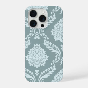 Rokoko-Damask-Kunst I Enteneiblau+Türkis iPhone 15 Pro Hülle