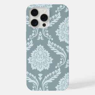 Rokoko-Damask-Kunst I Enteneiblau+Türkis iPhone 15 Pro Max Hülle