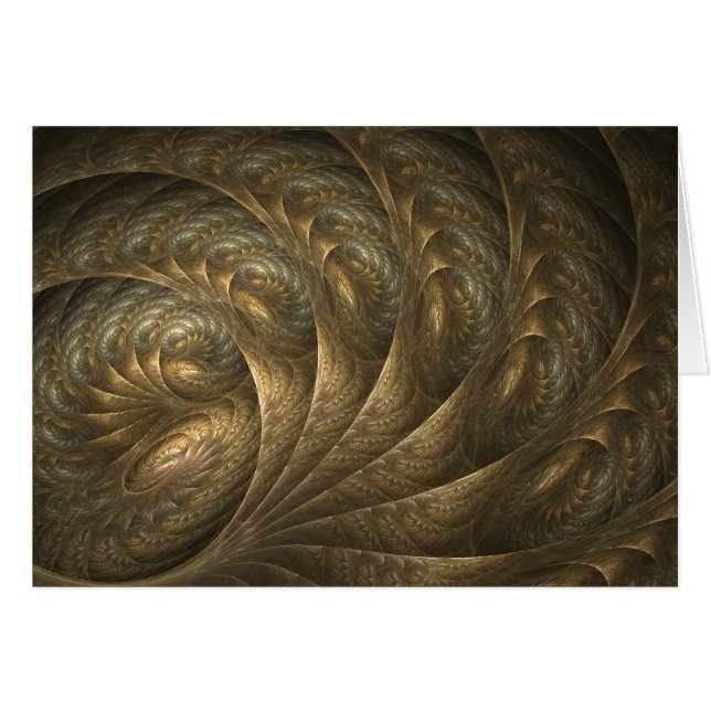 Rokoko-EIn-gehen-Gehen leere Karte (Vorderseite (Horizontal))