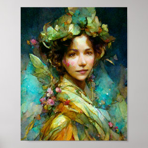 Rokoko Fairy Fantasy Art Poster