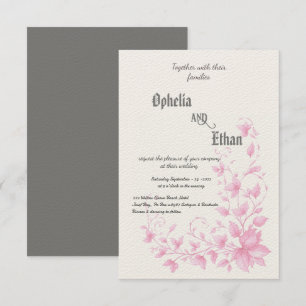 Rokoko Floral Vintage Einladung