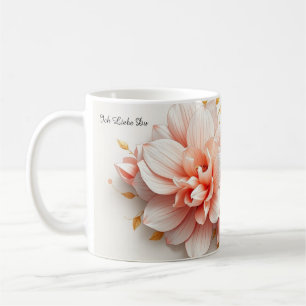 Rokoko Herz & Pastell-Blumen   Coquette Aesthetic  Kaffeetasse