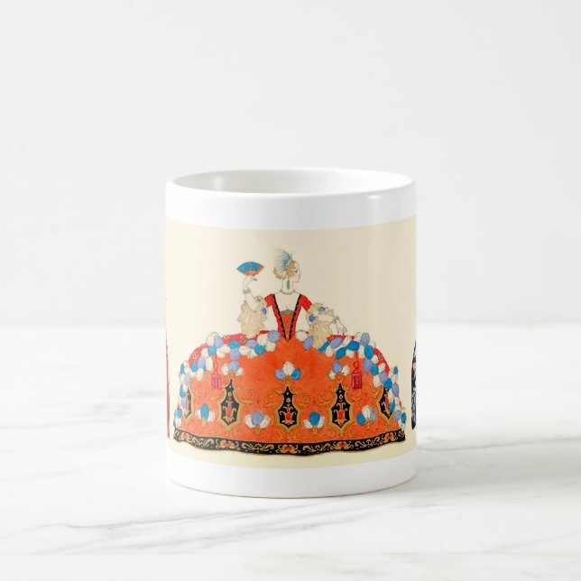 ROKOKO LADIES SCHÖNHEIT, MODERNES KOSTENDESIGNER KAFFEETASSE (Mittel)