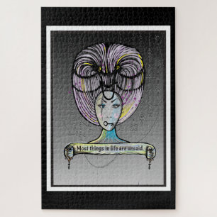 Rokoko Lady Illustration Puzzle