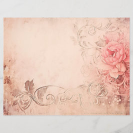 Rokoko Liebe Letter Scrapbook Paper
