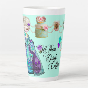 Rokoko Marie Antoinette Lasst Sie Kaffee Trinken Milchtasse