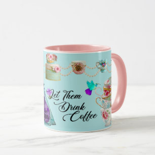 Rokoko Marie Antoinette Ließ ihnen Trinkkaffee Tasse