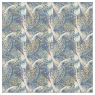 Rokoko Rich Pattern Design mit Gold Relief Stoff