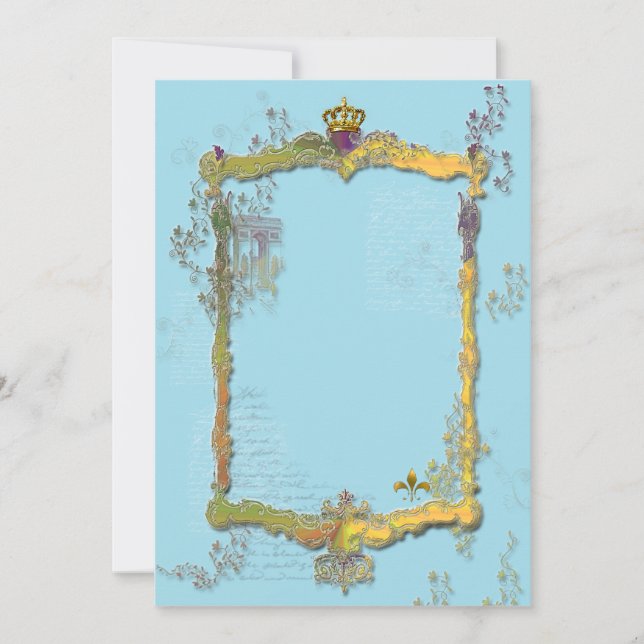 Rokoko Royal Einladung (Vorderseite)