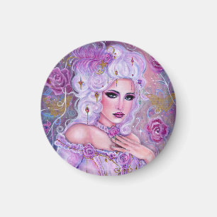 Rokoko Valentinsfantasie Kunst von Renee Lavoie Magnet