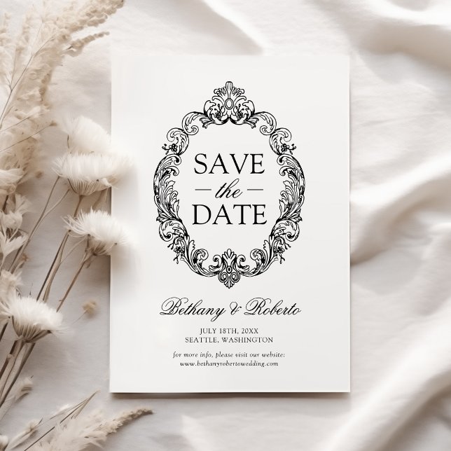 Rokoko Vintage Wedding Save the Date (Von Creator hochgeladen)