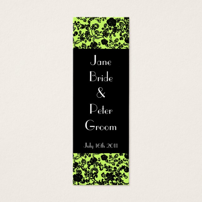 Rokoko Wedding, Souvenir Lesezeichen Card (Vorderseite)
