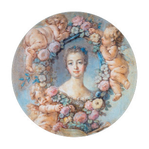 Rokokodame Madame de Pompadour François Boucher Schneidebrett