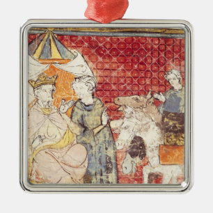 Roland, der Abschied zu Karl der Große bietet Silbernes Ornament