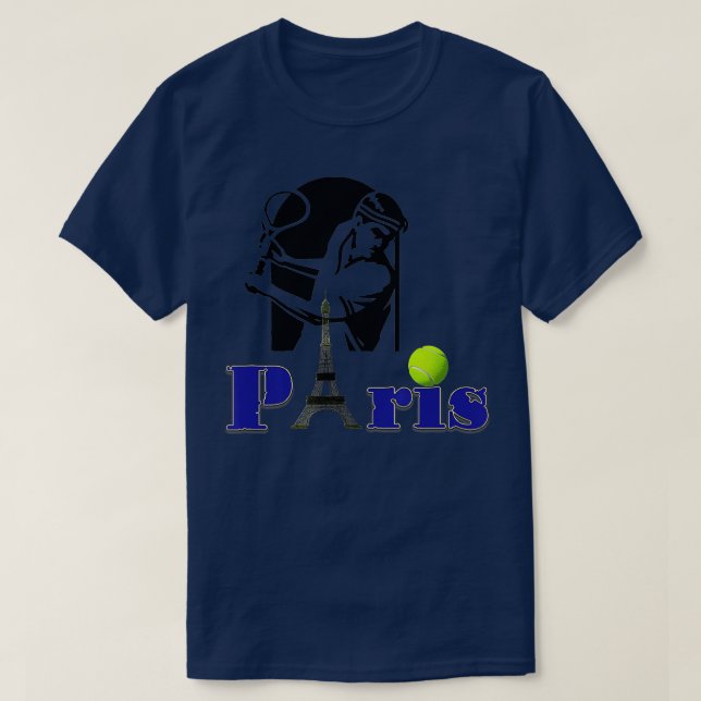 Roland Garros Paris ennis T-Shirt (Design vorne)