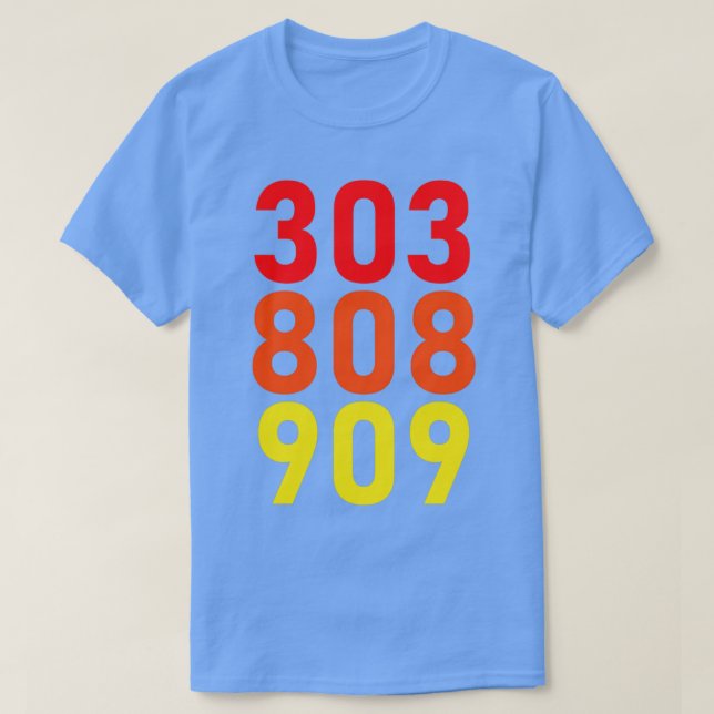 Roland TB303 TR808 TR909 Beats T-Shirt (Design vorne)