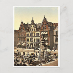 Rolandsdenkmal, Bremen, Deutschland seltenes Photo Postkarte