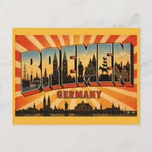 Rolandstatue Bremen Deutschland Postkarte
