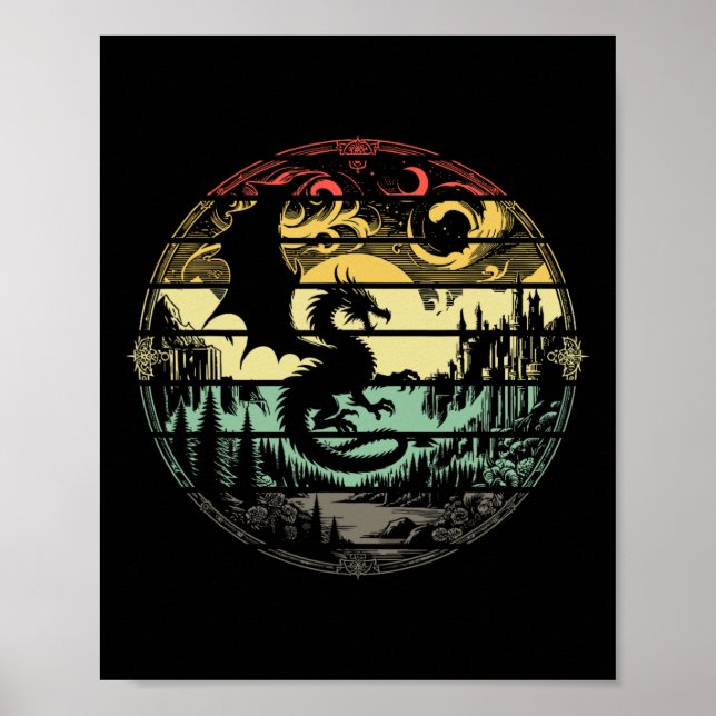 Role Playing Game Rpg Master D20 Tabletop Funny Rp Poster (Vorne)